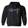 Baku Apparel Miami Team Fans Tua Tagovailoa Vice City Men's Hooded Sweatshirt (Black, Small) view 1