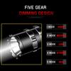 BESTSUN Tactical Flashlights Rechargeable 3000 High Lumen Super Bright LED Flashlight 5 Modes Weapon Light with Picatinny Offset Mount and Pressure Switch, USB Cable Included view 4