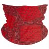 TOP HEADWEAR Multifunctional Face Covering Neck Gaiter Scarf - Red Paisley view 1