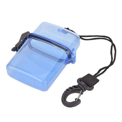 T best Diving Dry Box, Underwater Plastic Transparent Floating Watertight Case Waterproof Diving Sealing Dry Storage Box with Rope Hook for Surfing Canoe Kayak(Transparent Blue)