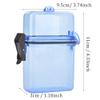 T best Diving Dry Box, Underwater Plastic Transparent Floating Watertight Case Waterproof Diving Sealing Dry Storage Box with Rope Hook for Surfing Canoe Kayak(Transparent Blue) view 3