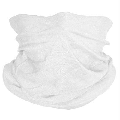 TOP HEADWEAR Multifunctional Face Covering Neck Gaiter Scarf - White