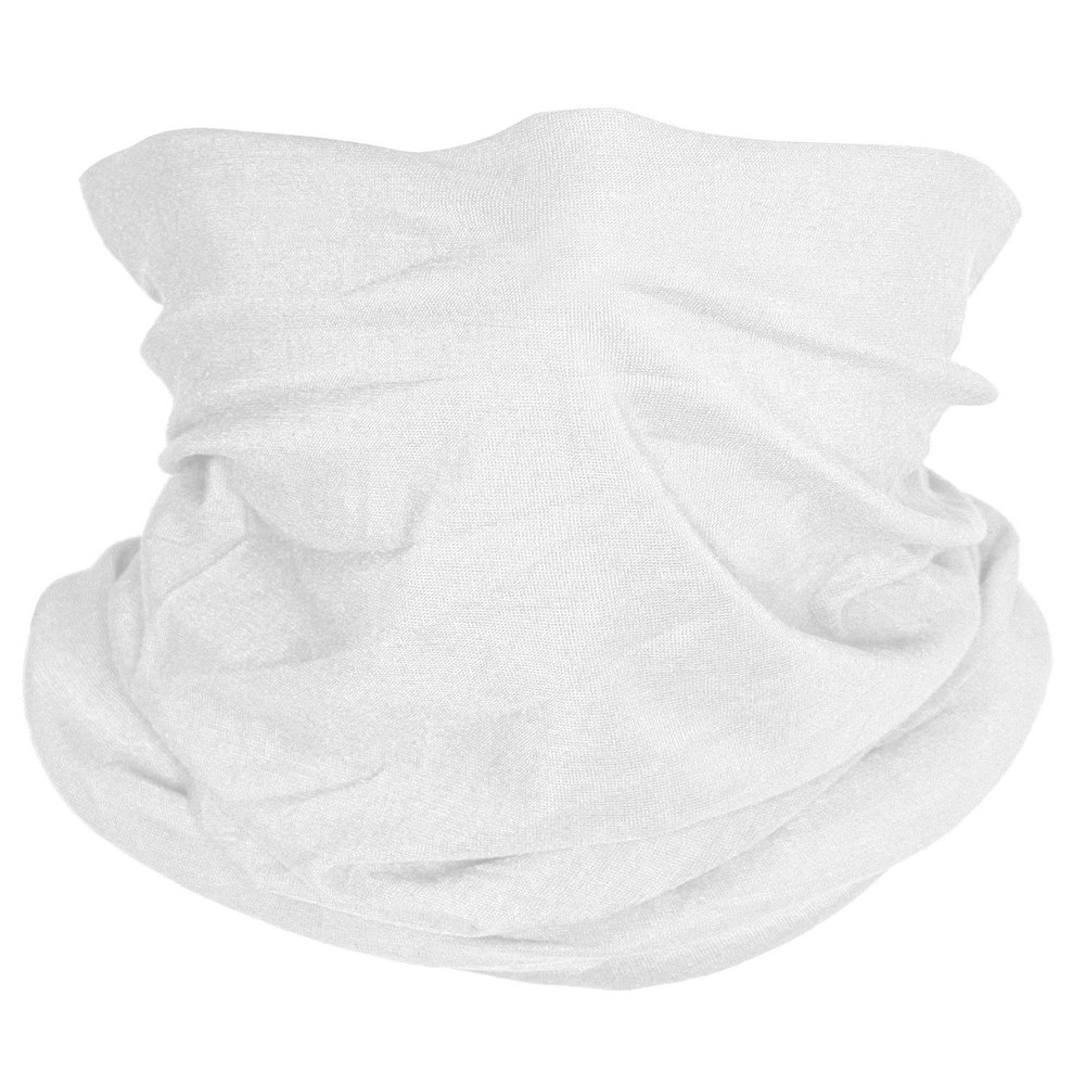TOP HEADWEAR Multifunctional Face Covering Neck Gaiter Scarf - White