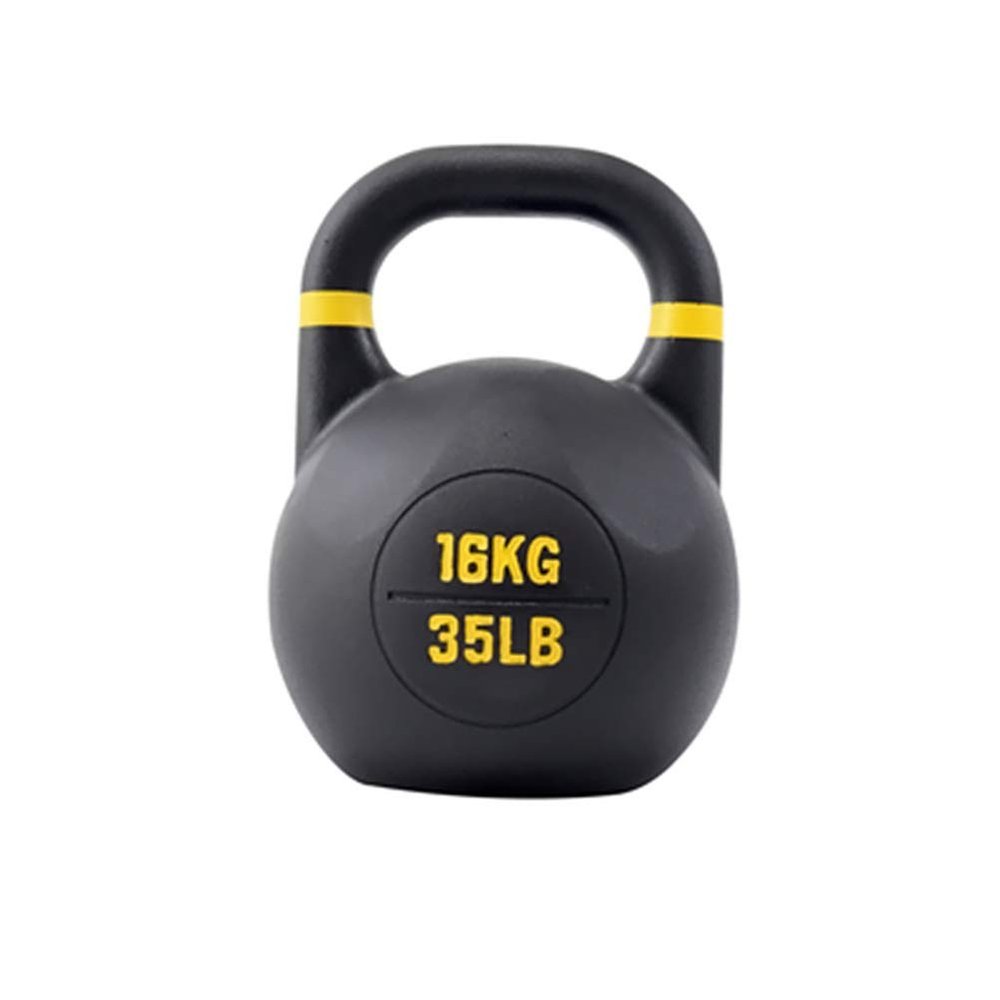 Kettlebells AGYH Black Cast Iron Kettlebells, Professional Strength Training Equipment For The Gym,8kg/10kg/ 12kg/ 16kg/18kg/20kg/ 24kg (Size : 16kg/35.2lb)