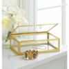 Accent Plus Glass Jewelry Box with Gold Frame view 2