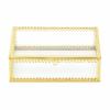 Accent Plus Glass Jewelry Box with Gold Frame view 3