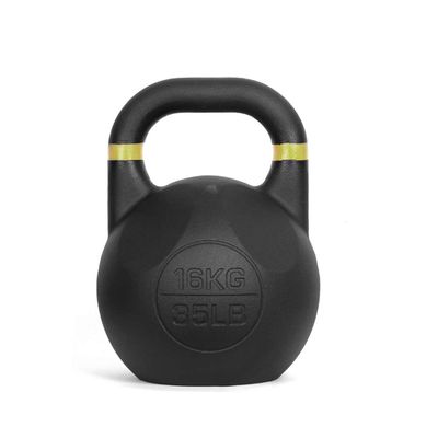 Kettlebells AGYH Black Cast Iron Kettlebell, Professional Strength Training Equipment, Used For Deadlift Press Kettlebell Rowing, 2 Models, 8-24kg (Color : Style2, Size : 16kg/35.2lb)