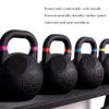 Kettlebells AGYH Black Cast Iron Kettlebell, Professional Strength Training Equipment, Used For Deadlift Press Kettlebell Rowing, 2 Models, 8-24kg (Color : Style2, Size : 16kg/35.2lb) view 3