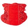 TOP HEADWEAR Multifunctional Face Covering Neck Gaiter Scarf - Bright Red Paisley view 1
