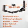 Wallmaster Kayak Storage Hooks Hangers, Adjustable Kayak Garage Storage Rack Wall Mount 1 Set of 2 Heavy Duty Hooks for Canoe, Kayak, Paddle Board, Surfboard, Snowboard view 2