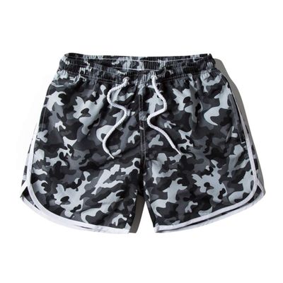 Honeystore Women's Casual Swim Trunks Quick Dry Print Boardshort Beach Shorts 1707-Gray S