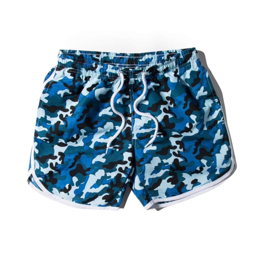 Honeystore Women's Casual Swim Trunks Quick Dry Print Boardshort Beach Shorts 1707-Blue S