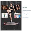Trampoline Trampoline with Mobile Hand Guards, 8 Foot Tubes can Be Folded, Safe and Silent Indoor Fitness Equipment.45in, 50in (Size : 45in) view 2