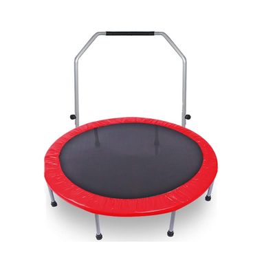 Trampoline 48in Sports Trampoline, Jumping Bed Removable Armrests, Men and Women, Children's Outdoor Play Toys, 2 Models, Load 350kg (Color : Black)