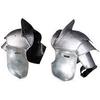 Nautical-Mart Medieval Pauldrons Shoulder LARP Fantasy Armor Set Silver view 1