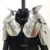 Nautical-Mart Medieval Pauldrons Shoulder LARP Fantasy Armor Set Silver view 3