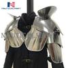 Nautical-Mart Medieval Pauldrons Shoulder LARP Fantasy Armor Set Silver view 4