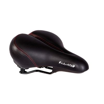 P&P pro Cycling P&P 802 Comfort Saddle Backwind Plain 265 x 210 mm 700 g Black/Red