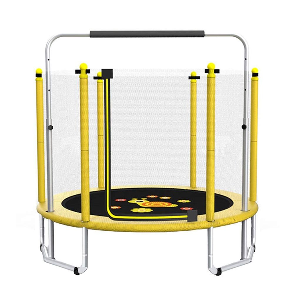 Trampoline Children's Trampoline, with Basketball Stand, Pull Up Bar, Encrypted Protective Net, Indoor and Outdoor Sports Fitness Toys, 2 Models (Size : Style 1)