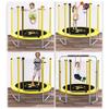 Trampoline Children's Trampoline, with Basketball Stand, Pull Up Bar, Encrypted Protective Net, Indoor and Outdoor Sports Fitness Toys, 2 Models (Size : Style 1) view 2