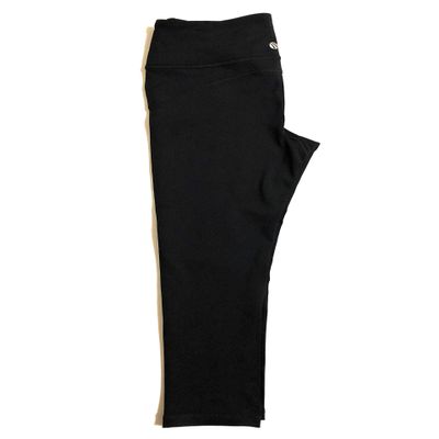 Marika Sport Women's Squat Proof Dry-Wik Capri Leggings (M, Black/Light Blue)