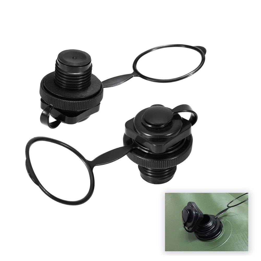 2PCS Inflatable Boat Air Valve, Kayak Raft Plug Replacement, Inflatable Boat Spiral Air Plug, Air Mattress Plug Replacement, Air Valve Replacement for Inflatable Boat Rubber Dinghy Pool Airbeds
