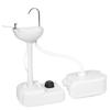 Giantex Hand Washing Station with Wheels,4.5 Gal Fresh Water Tank, Towel Holder & Liquid Soap Dispenser, Portable Hand Wash Basin Stand for Outdoor & Indoor, Foot Operated Free Standing Sink Units view 1