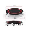 Trampoline 40/48 / 50in Folding Trampoline with Mobile Armrests, Foldable Backboard Trampoline Aerobics, 3 Models, Load 300kg (Color : Style1, Size : 48in) view 2