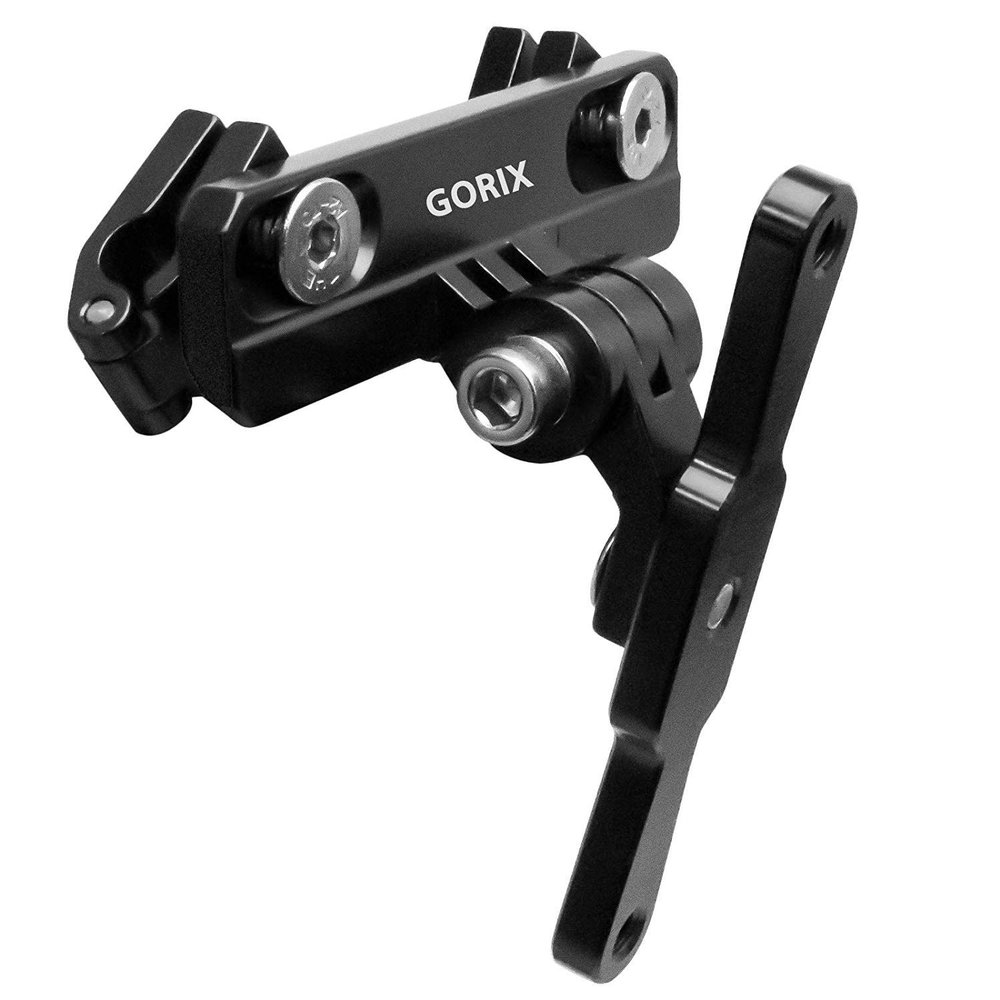 GORIX Bicycle Bottle Cage Adapter Mount Adjustable MTB Road Bike Handlebar Water Bottle Holder Seat Post Mount (GX-SDLBC(Global Edition)) (Matt Black)