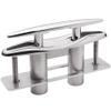 SHENGHUISS Boat Pull Up Deck Cleat 316 Stainless Steel Retractable Heavy Duty Flush Mount Dock Cleat with Backing Plate and Lock Nuts 6 inch 1 Pack view 1
