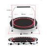 Trampoline 40/48 / 50in Folding Trampoline with Mobile Armrests, Foldable Backboard Trampoline Aerobics, 3 Models, Load 300kg (Color : Style3, Size : 48in) view 2