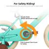 JOYSTAR 14 Inch Kids Bikes with Training Wheels & Basket, Vintage Girls Bike for Toddler of 3-5 Years Old Girls & Boys, Kids Bicycle, Green view 3