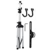 Hanging Rack, Aluminum Alloy Triangle Foldable Stand Adjustable Road Hanger Rack Holder Repair Stand for Mountain Cycling Riding Shelves and view 1