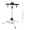 Hanging Rack, Aluminum Alloy Triangle Foldable Stand Adjustable Road Hanger Rack Holder Repair Stand for Mountain Cycling Riding Shelves and view 4