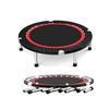 Trampoline 40/48 / 50in Folding Trampoline with Mobile Armrests, Foldable Backboard Trampoline Aerobics, 3 Models, Load 300kg (Color : Style1, Size : 50in) view 1
