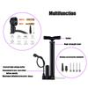 VIMILOLO Bicycle Pump, Bike Floor Pump Inflator for Presta and Schrader Valve Portable Tire Pumps for Ball Bike Pumps view 3