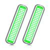 BASIKER BS3 Marine LED Boat Light (2x2000LM 60LED), 10-36V, 316 Stainless Steel, IP68, Air or Underwater, Surface Mount Designed for Cruise Ships, Yachts, Boats, Sailboat, Pontoon, Transom (Green) view 1