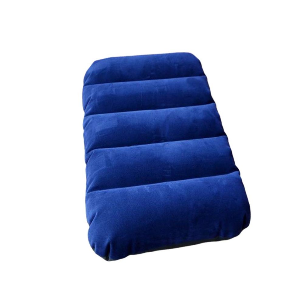 BESPORTBLE 1Pc Inflatable Cushion Camping Pillow Portable Nap Pillow Flocking Chair Back Cushion for Office Indoor Camping