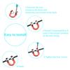 Mudder 3 Sets Archery D Loop Compound Bow Metal U Nock D Ring Buckle Release Nocking Loop with Screwdrivers for Hunting Installation Accessories view 3