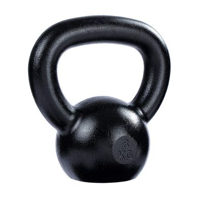 Kettlebells AGYH Black Cast Iron Kettlebell, Professional Strength Training Equipment, Dumbbell Barbell In Gym8-24KG (Size : 8kg/17.6lb)