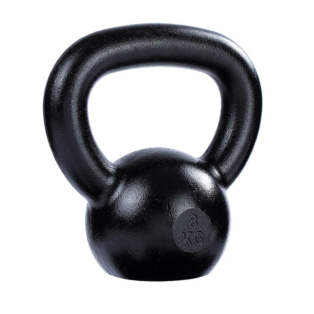 Kettlebells AGYH Black Cast Iron Kettlebell, Professional Strength Training Equipment, Dumbbell Barbell In Gym8-24KG (Size : 8kg/17.6lb)