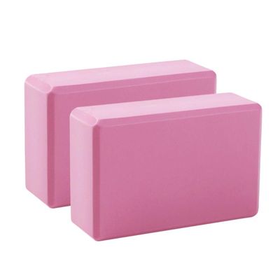 2pcs Yoga Block Brick Meditation Bench Yoga Blocks Balance Training Brick Fitness Foam Building Fitness Equipments High Density