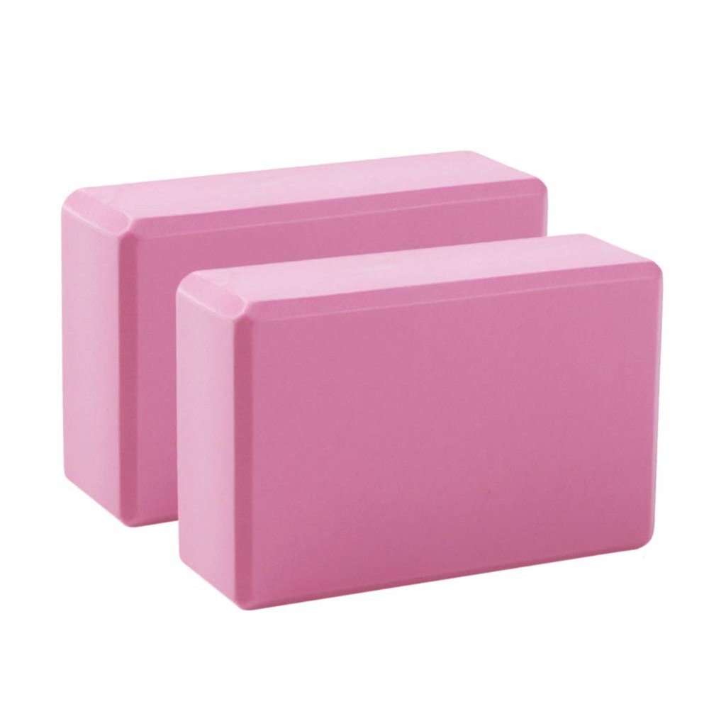 2pcs Yoga Block Brick Meditation Bench Yoga Blocks Balance Training Brick Fitness Foam Building Fitness Equipments High Density