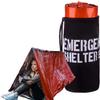 Emergency Shelter Emergency Tube Tent Survival Tarp - Rescue Gear - Emergency Kit - Reflective Mylar Survival Tent  Includes Whistle, Compass and Survival Hook Hiking Supplies Kit Camping Essentials view 1
