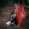 Emergency Shelter Emergency Tube Tent Survival Tarp - Rescue Gear - Emergency Kit - Reflective Mylar Survival Tent  Includes Whistle, Compass and Survival Hook Hiking Supplies Kit Camping Essentials view 3