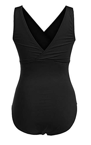 DOLFIN Aquashape V-Neck Printed Front Panel Suit,Eden Blue (770),20