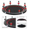 Trampoline 40/48 / 50in Folding Trampoline with Mobile Armrests, Foldable Backboard Trampoline Aerobics, 3 Models, Load 300kg (Color : Style2, Size : 40in) view 4