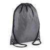 BagBase Budget Water Resistant Gymsac BG5 - Adult Training Fitness Sports Bag - Graphite Grey view 1