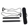 WDD Pilates Stick Bar Kit with Resistance Band Portable Yoga Rod with Foot Loop Sports Exercise Fitness Equipment Chest Expand Arm Puller for Home Gym Bodybuilding Workout (Black) view 1