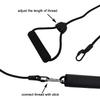 WDD Pilates Stick Bar Kit with Resistance Band Portable Yoga Rod with Foot Loop Sports Exercise Fitness Equipment Chest Expand Arm Puller for Home Gym Bodybuilding Workout (Black) view 3